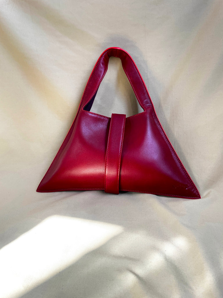 Remy Pomegranate Leather Bag