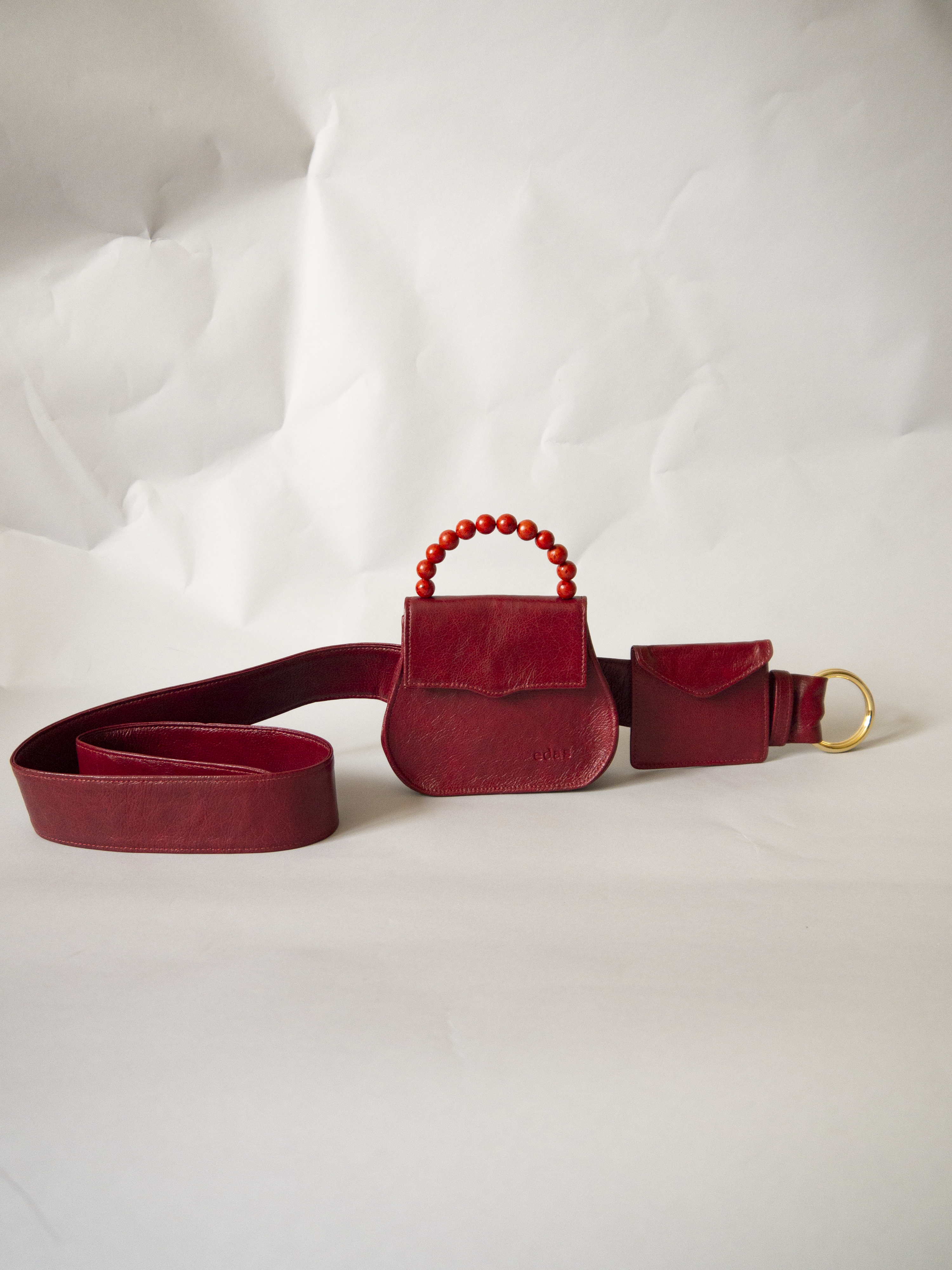Mini Belt Bag in Cherry